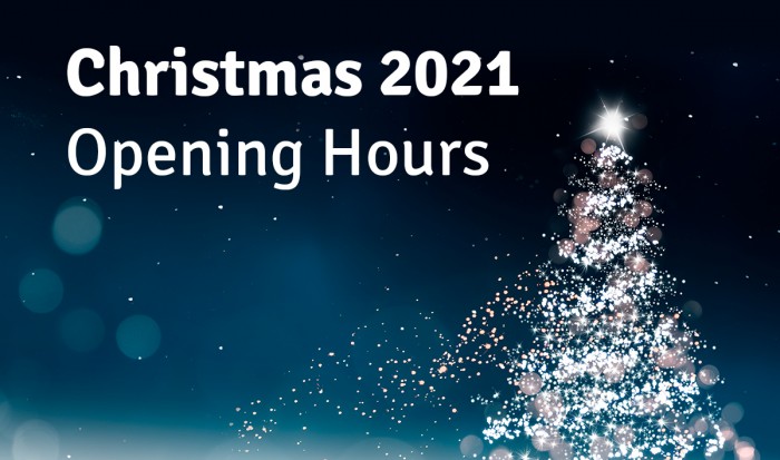 Christmas 2021 Opening Hours