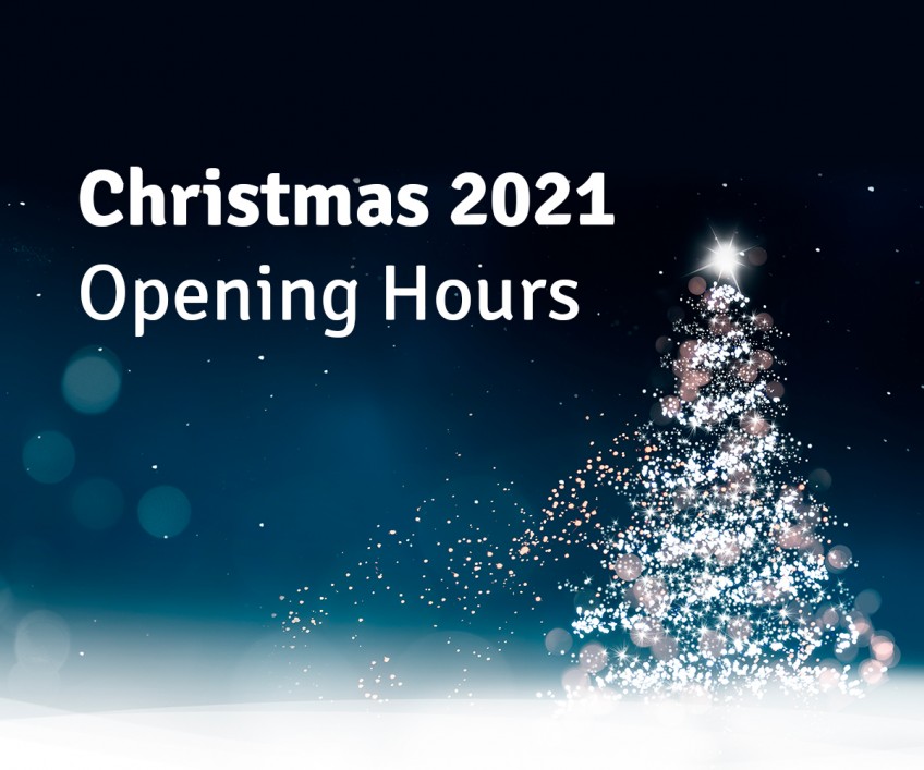 Christmas 2021 Opening Hours