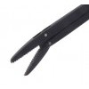 Hartman Crocodile Forceps 6mm x 1mm Serrated Jaw 75mm Shoulder to Tip Black Finish