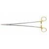 Wangensteen Needle Holder Tungsten Carbide Long Jaw, Serration Pitch 0.5mm for Suture Size 5 to 4/0 300mm