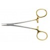 Nievert Needle Holder Tungsten Carbide Jaws, Serration Pitch 0.4mm for Suture Size 3/0 to 6/0, Offset Bow, Overall Length 125mm