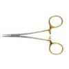 Halsey Needle Holder Tungsten Carbide Jaws, Serration Pitch 0.4mm for Suture Size 3/0 to 6/0, Overall Length 125mm