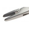 Baumgartner Needle Holder Tungsten Carbide Jaws, Serration Pitch 0.4mm for Suture Size 3/0 to 6/0, Overall Length 125mm