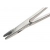 Baumgartner Needle Holder Tungsten Carbide Jaws, Serration Pitch 0.4mm for Suture Size 3/0 to 6/0, Overall Length 140mm